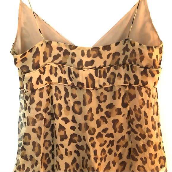 J. Crew Silk leopard print tank top size 4 - Picture 7 of 11